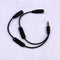 3.5mm stereo headphone audio male to 2 female y splitter cable w/ volume contrJR