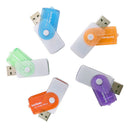 Useful 4 in 1 USB Memory Card Reader For MS MS-PRO TF Micro SD High Speed JR