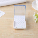 Dental Plastic Bur Box 60 Holes Drill Placement Box Oral Care Dental Tools A