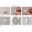 White Ceramic Pottery Sea Shell Conch Flower Vase Home Wall Hanging Decor