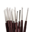 16pcs 0.5mm-2.5mm Aluminum Crochet Needle Micro Hooks Kit Braids Needle #