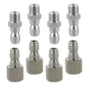 8Pcs Pressure Washer Quick Connector Easy Connect Fitting 1/4" G Male Pipe