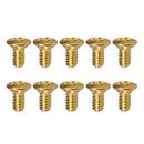 10pcs Guitar Switch Mounting Screws for ST SQ FD Guitar Golden