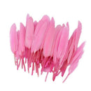 50pcs Dyed Goose Feathers DIY Hairstyles Decor Jewelry Wedding Party - Pink