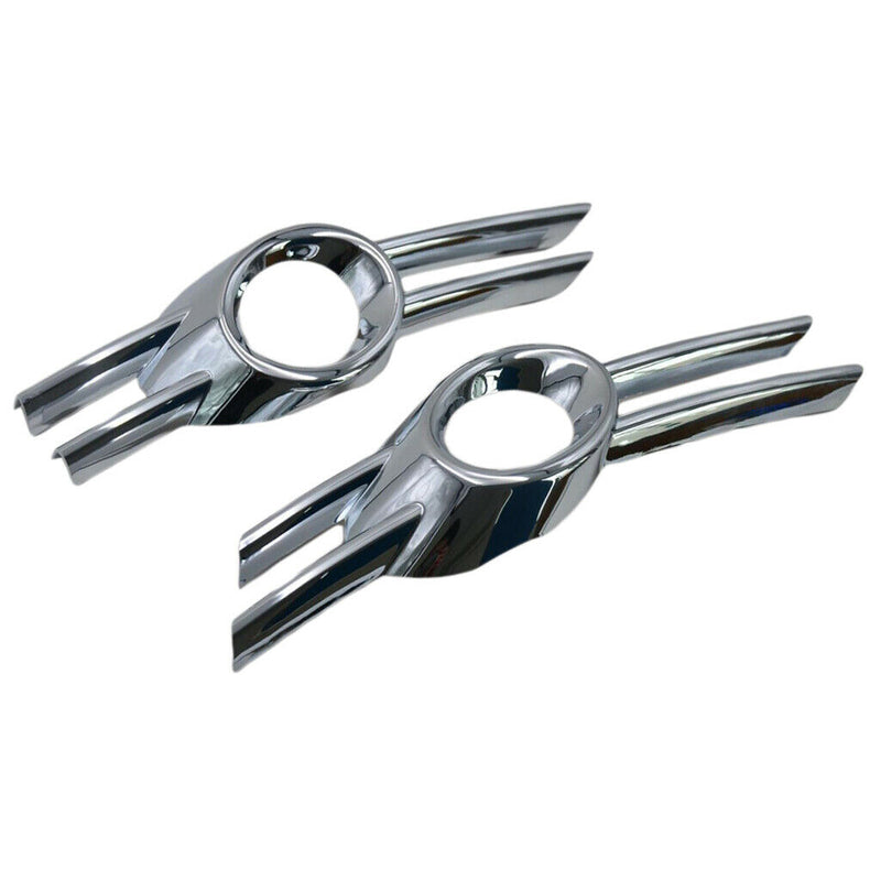 2 Sets Fog Light Lamp Cover Bumper Grille Trim Protect For