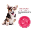 Dog Bowls Slow Feeder, Anti-Choke Interactive Bloat Stop Dog Bowls (Pink)