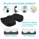 Car Office Memory Foam Mat Seat Cushion Coccyx Orthopedic Relieve Lumbar Pain