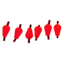 6Pcs Water Drop Float Foam Strike Indicator For Fly Fishing Red