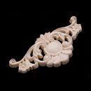 1X Exquisite Classic Rubber Wood Carved Applique Retro Furniture Craft Deco