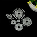 6Pcs Leaves Flowers Metal Cutting Dies For DIY Scrapbooking Album Paper CardsME