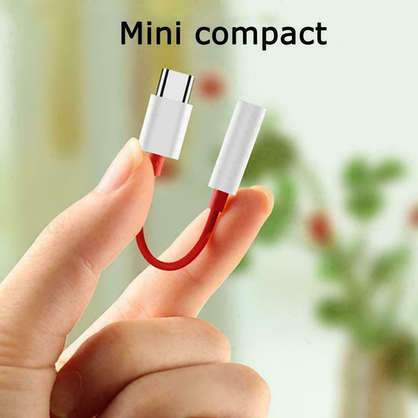USB-C Oneplus 6T Audio Cable Type-c To 3.5mm Headphone Adapter Cord Connect L9V7