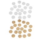 40 Pcs 0.3''/ 8 mm Metal Coin Round Stamping Blank Tag Jewelry Making DIY