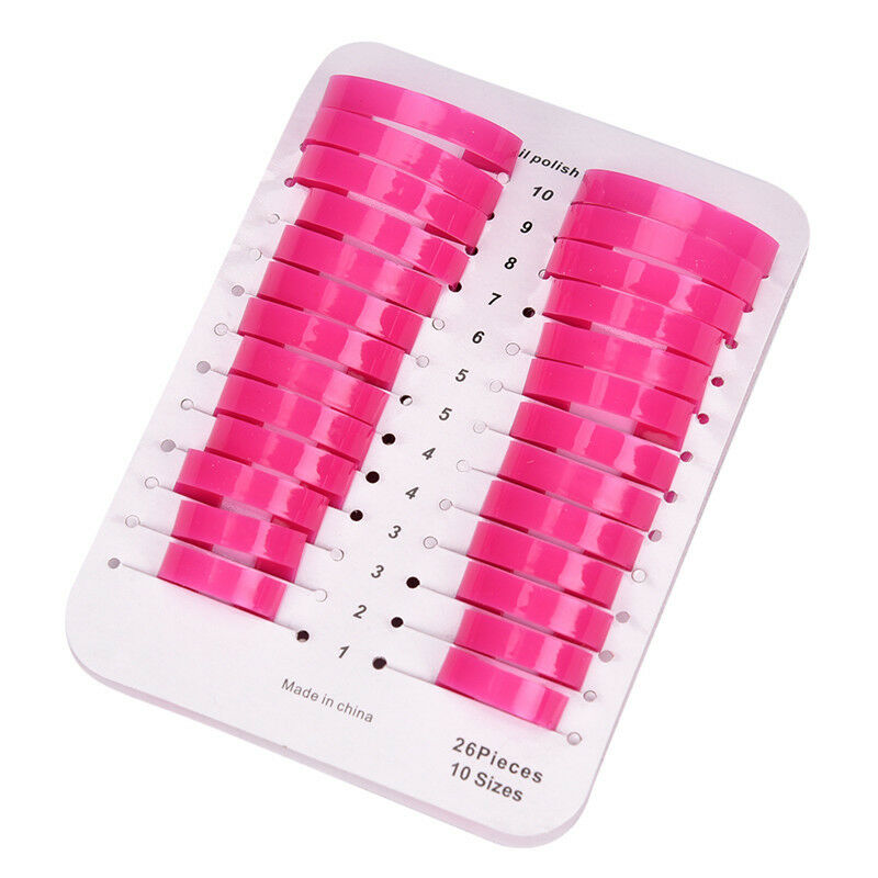 26x Manicure Finger Nail Art Design Tips Cover Polish Shield Protector Tool Kw