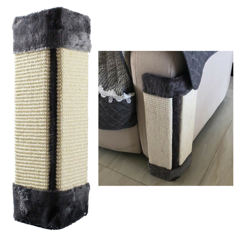 Cat Board Pet Wall Coner Scratcher Hanging Cat Toys Mat 48x25x2.5cm Gray