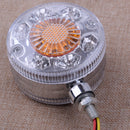 Pair 24V LED Double Face Round Side Marker Light Car Tail Turn Signal Light