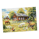 Farm Goat DIY Stamped Cross Stitch Kits DIY Needlework Wedding Christmas Gifts