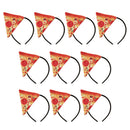 10pcs Women Girls Pizza Fast Food Headband Headpiece Birthday Party Dress up