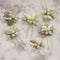 4PC Wedding Bridal Flower Rhinestone Crystal Hair Bridesmaid Clips