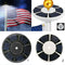 Solar Flag Pole Bright 42 LED Solar Powered Light Waterproof Energy Saving