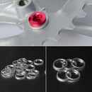 20Pcs Bicycle Chain Wheel Washer 1mm Stainless Steel Spacer Double Change Single