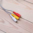 1.8M 3 rows audio video AV composite RCA cable cord for wii ME