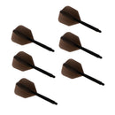 6Pc/set Transparent 2BA Thread Dart Shafts and Dart Flights Connection Black