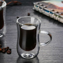 80Ml European Double Coffee Mug Heat-Resistant Double Glass Cappuccino Cup  M9B2