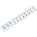 61 Keys Transparent Key Note Stickers for Piano Electronic Keyboard
