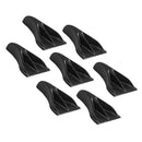 7x Black Vortex Generator Shark Fin Spoiler Wing For Car Roof EVO Style