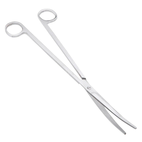 Stainless Steel Aquarium Live Tank Plant Landscaping Elbow Scissor & Tweezer