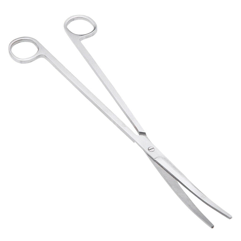 Stainless Steel Aquarium Live Tank Plant Landscaping Elbow Scissor & Tweezer