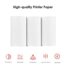 3 Rolls White Thermal Photo Paper for P1 P2 P2S Mini Pocket Thermal Printer