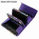 80 Slots Large Capacity Folding Marker Pen Case Art Markers Pen Storage Car