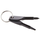 Screwdriver Charm Keychain Keyring Travel Hiking Outdoor Portable Tool Black