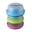 Round Cake Carrier Handheld Plastic Pastry Storage Holder Dessert Container