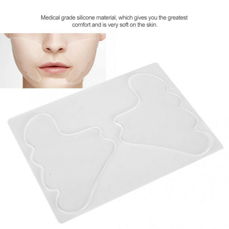 2pcs Silicone Pads Stickers for Cheek Lifting Face Skin Caring Wrinkles Remover