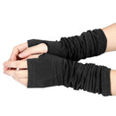 Men Women Unisex Knitted Fingerless Gloves Soft Warm Long Mitten warm Winte