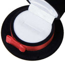 Jewelry Box ring display Gift Organizer form of Hat - Black