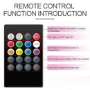 5V RGB LED Car Auto Interior Atmosphere Lights Music Sound Activated w/Remote