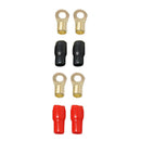 2 Pairs 4 AWG Ring Terminals Wire Cable Connectors Corrosion Resistant
