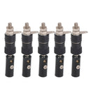 10x 4mm Insulated Metal Banana Male Plug Audio Speaker Socket Jack New
