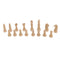 16pcs Plastic Chess Pieces - Pieces Only - No Board - 63mm King Beige