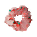 Sweet Ponytail Hair Bands Women Girls Ponytail Elastic Hair Loop (Rose Red) A