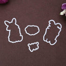 Farmer Rabbit Stamp Metal Cutting Dies Stencil Scrapbooking Embossing Craft