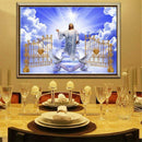 5D DIY Full Drill Diamond Painting Religion Door Cross Stitch Embroidery