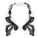 Women Bowknot Faux Collar Detachable Collar Decor Easy to Wear and Take off