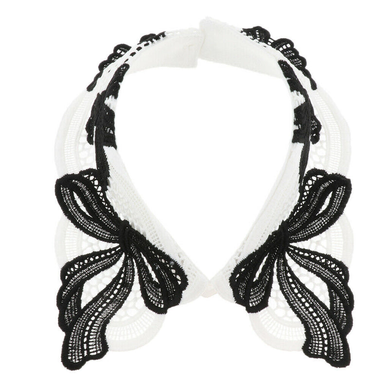 Women Bowknot Faux Collar Detachable Collar Decor Easy to Wear and Take off