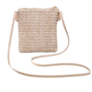 Women Rattan Straw Woven Bag Wicker Basket Tote Beach Shoulder Bag Casual Travel