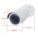White 720P 24 Leds Outdoor Hidden  With Screw 12V Power Input