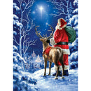 Diamond Painting Santa Claus Elk 5D Full Round Wall Picture DIY Kit 30x40cm